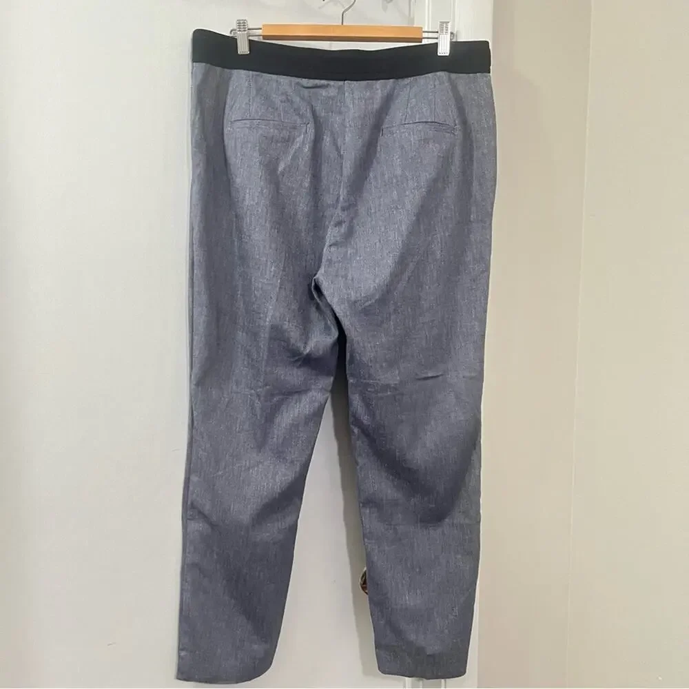 Zara Blue JOGGER WAIST TROUSERS Size Extra Extra Large XXL